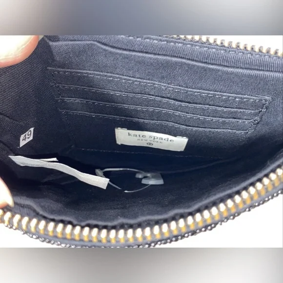 Kate Spade NY x Target CHAMPAGNE & FRENCH FRIES BLACK BEADED CLUTCH NEW NWT - Picture 6 of 6